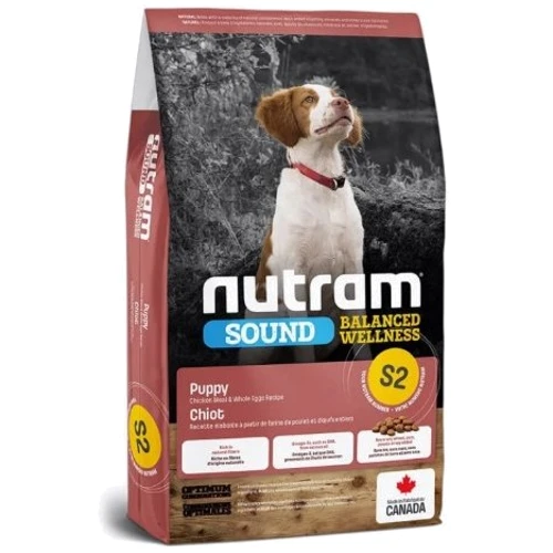 Сухой корм для щенков Nutram S2 Sound Balanced Wellness Puppy с курицей и цельными яйцами 20 кг (S2_(20kg))