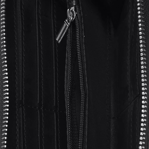 Мужская борсетка черная (Keizer K16002-1-black): Фактура Тиснение, Матовая