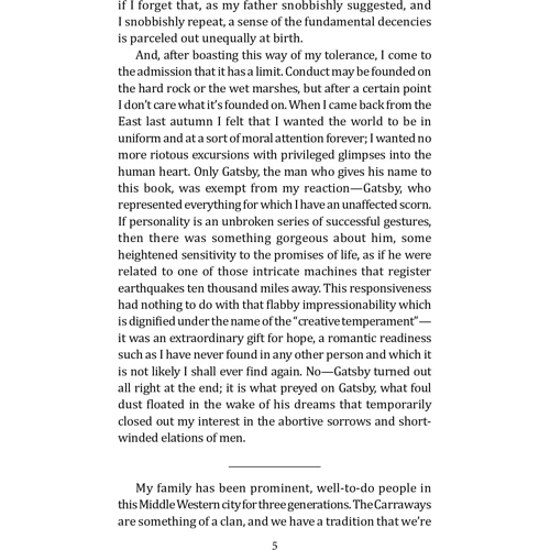 F. Scott Fitzgerald: The Great Gatsby: Обложка Мягкая