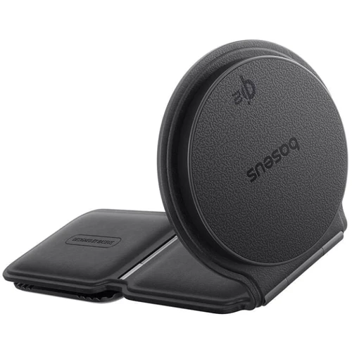 Держатель Baseus Car Holder Magnetic C02 Mega Wireless Charging 15W Black (C40169003111-00) for Apple iPhone 16 I 15 I 14 I 13 I 12 series: Тип настольный, автомобильный