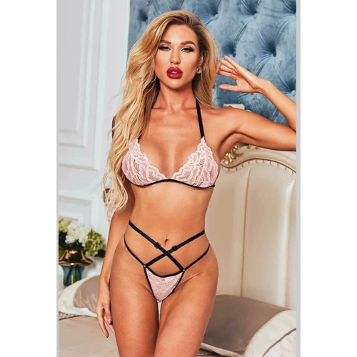 Эротический комплект NDS 1489 Pink/Black M/L (23948)