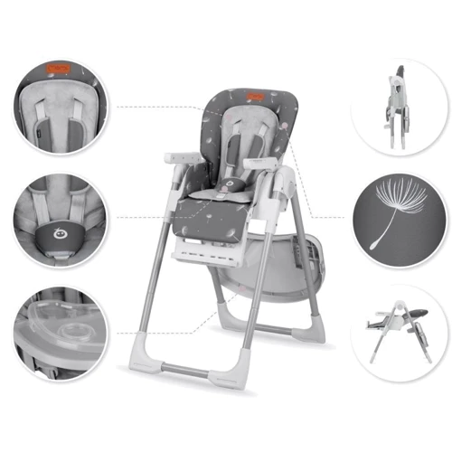 Стульчик для кормления MoMi YUMTIS (цвет - dark gray) фото 5