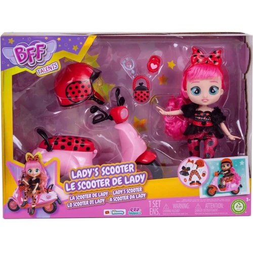 Кукольный игровой набор IMC toys BFF By Cry Babie Talents Lady's Scooter 20 см (911123) фото 8