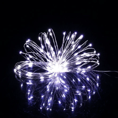 Гирлянда на батарейках Springos 9.9 м 100 LED CL0019 Cold White фото 5