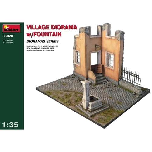 Диорама Miniart Деревенская диорама с фонтаном (MA36028)
