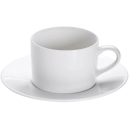 Чашка Maxwell & Williams для чаю з блюдцем White Basics Round порцелянова 225 мл (P080)
