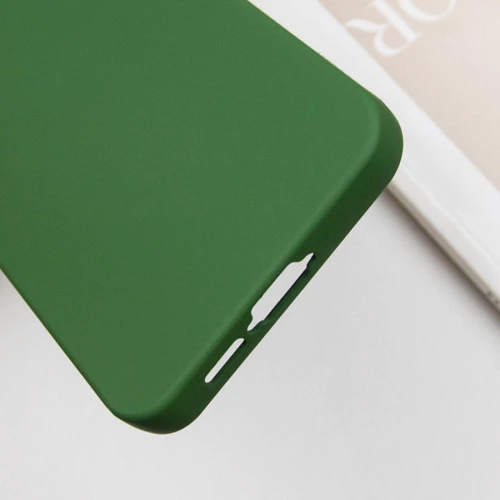 Чехол для телефонов TPU Case Getman Liquid Silk Full Camera Dark Green for Samsung S721 Galaxy S24 FE: Пленка в комплекте нет