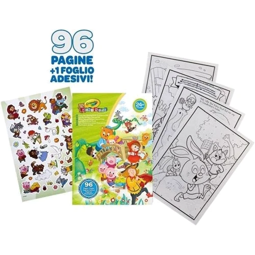 Раскраска Crayola Mini Kids Любимые сказки 96 страниц и наклейки (25-1081): Производитель Crayola