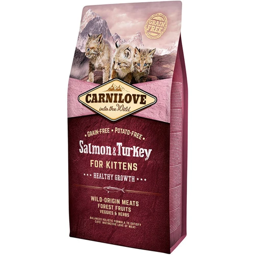 Сухой корм для котят Carnilove Salmon & Turkey Kitten 6 кг (8595602512218)