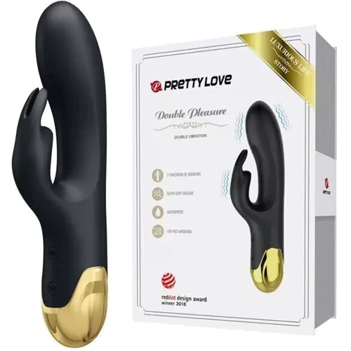 Вибратор с клиторальной стимуляцией Pretty Love Double Pleasure, BI-014626