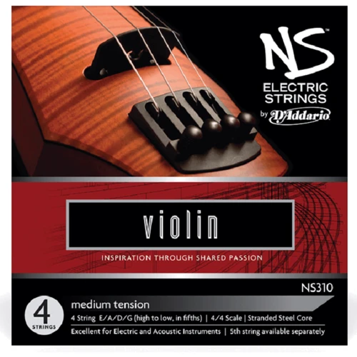 Набор струн D'addario NS NS Electric Violin Strings SET 4/4 Scale Medium Tension