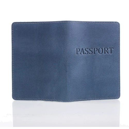 Мужская обложка для документов DNK Leather синяя (DNK-Pasport-Hcol-B): Тип Обложки для документов