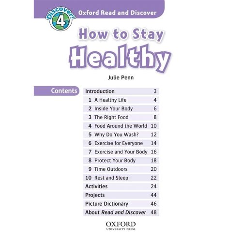 Oxford Read and Discover 4: How to Stay Healthy: Обложка Мягкая