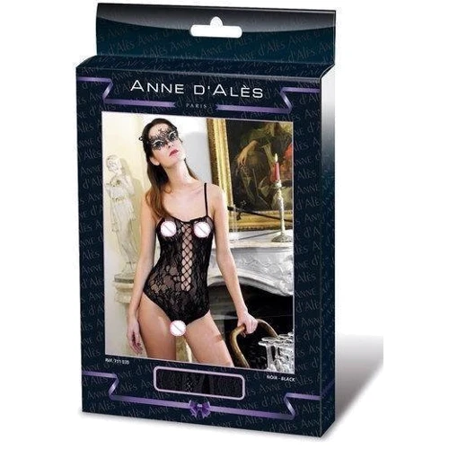 Боди сетка Anne De Ales BAROQUE Black M/L
