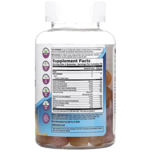 KAL Kids Multisaurus Gummies Lemon Orange & Strawberry Мультивитамины для детей 60 жевательных конфет: Тип Комплексные