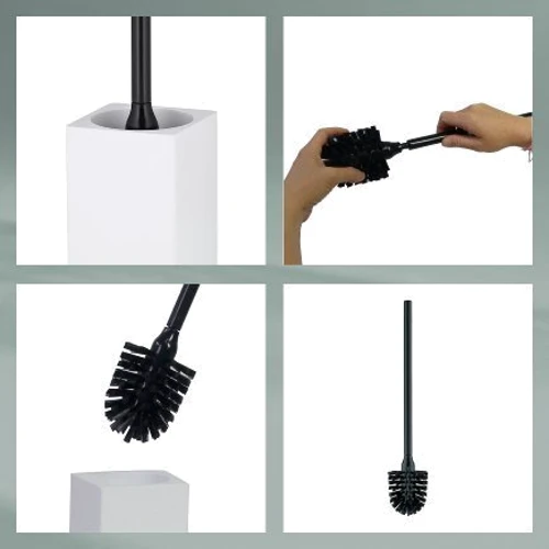 Ершик для унитаза KELA Cube белый 45.5х9.5х9.5 см (23695)