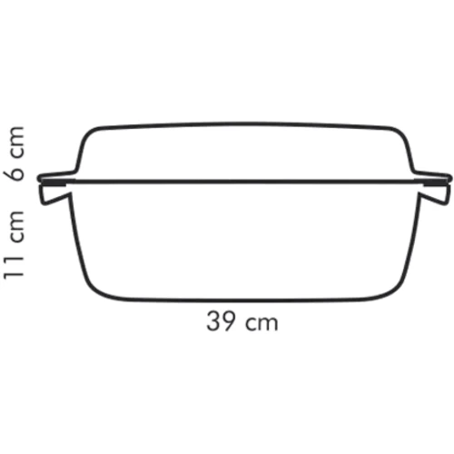 Жаровня Tescoma Premium 39x22 см с крышкой (601939): Назначение универсальная