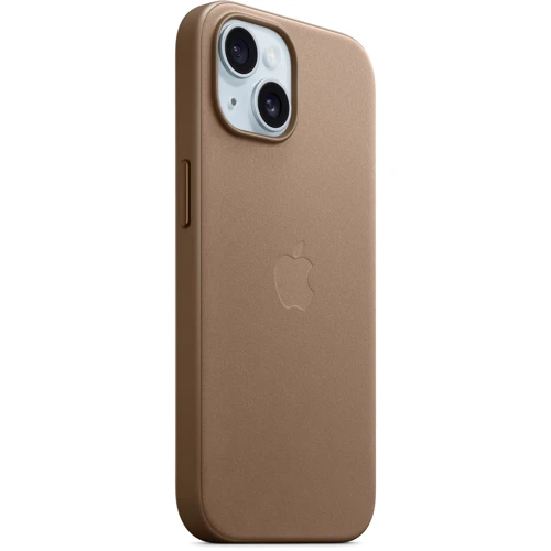 Чохол для iPhone Apple iPhone 15 FineWoven Case with MagSafe - Taupe (MT3C3ZM/A): Матеріали Ткань