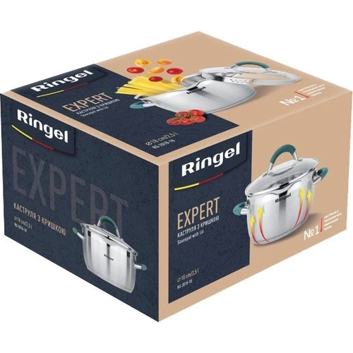 Кастрюля Ringel Expert 18 см 2.5 л (RG 2018-18): Объем, л 2.5
