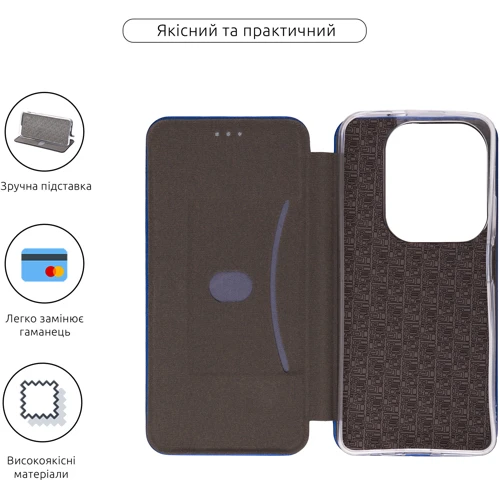 Чехол для телефонов ArmorStandart G-Case Blue for Tecno Spark 20 Pro (KJ6) (ARM74399): Тип чехол-книжка