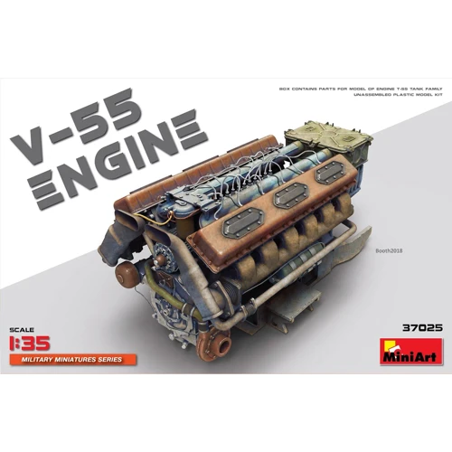 Сборная модель MiniArt MA37025 V-55 Двигатель