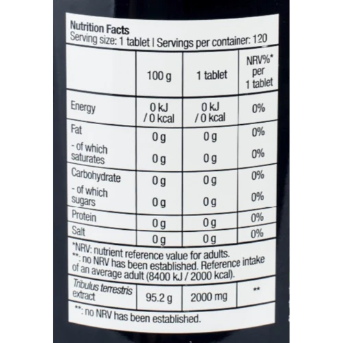 Бустер тестостерона BioTechUSA Tribooster 120 tabs: Форма выпуска таблетированные