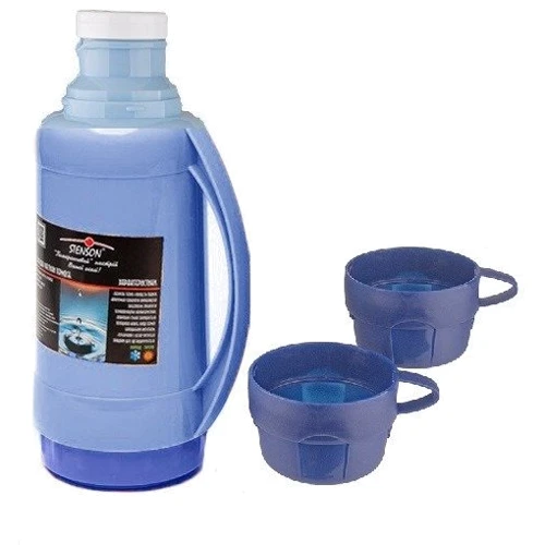 Термос Stenson 2 чашки 1.0 л Blue (Stenson MT-3321 blue): Тип термос