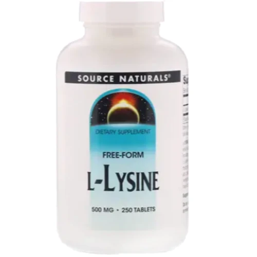 Амінокислота для спорту Source Naturals L-Lysine 500 mg 250 tab / 250 servings