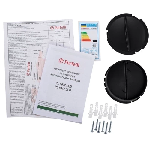 Вытяжка Perfelli PL 6042 BL LED: Тип монтажа Настенный