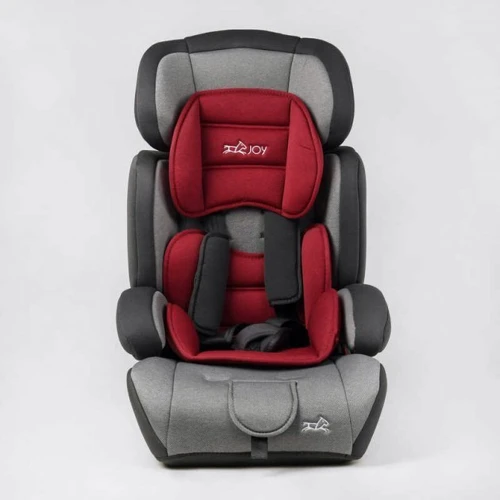 Автокресло JOY RG группа 1/2/3 от 9-36 кг цвет - серо-красный: Внутренние ремни трехточечные, с мягкими накладками
