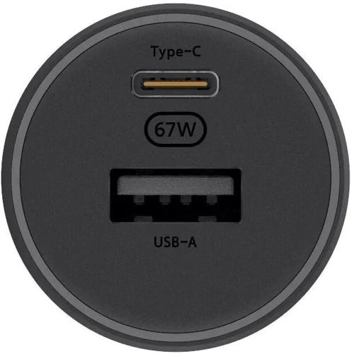 Зарядний пристрій Xiaomi Car Charger USB+USB-C 67W Black (BHR6814GL): Сила струму 2.4А и более