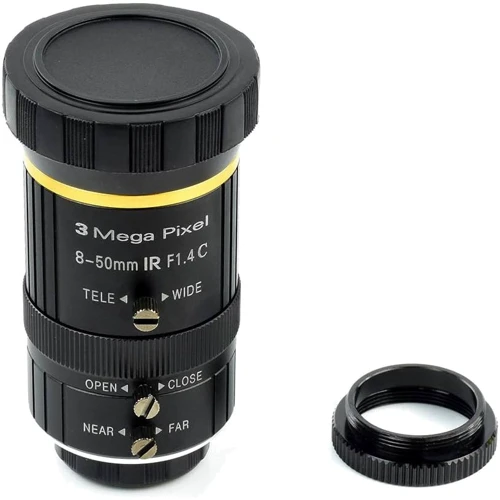 Об'єктив для фотоапарата Waveshare 8-50mm Zoom Lens for Pi Camera Module (18245): Діаметр різьби для світлофільтру 39 мм