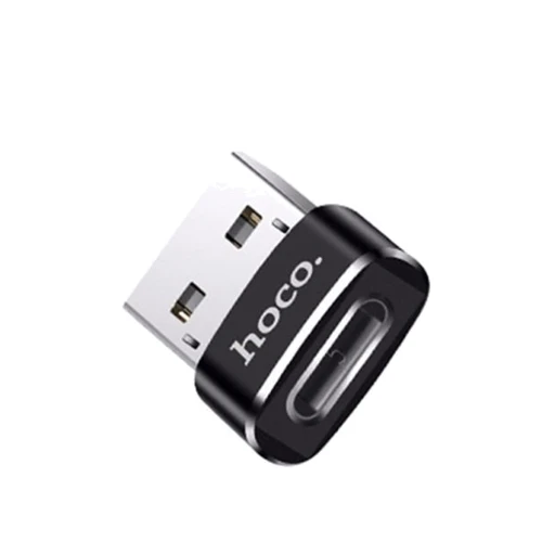 Адаптер Hoco Adapter UA6 USB to USB-C Black: Интерфейс подключения USB 2.0