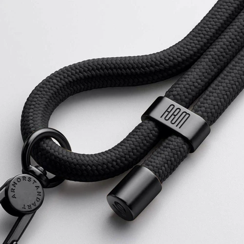 Ремешок для смартфона ArmorStandart Rope Black Onyx with Dark holder (ARM67195): Цвет черный