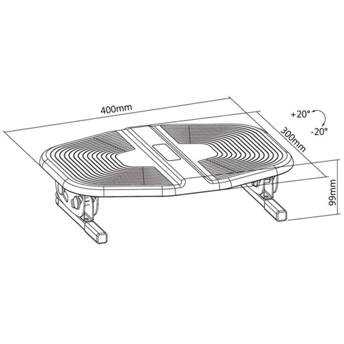 Регулируемая подставка для ног OfficePro (FR600B)