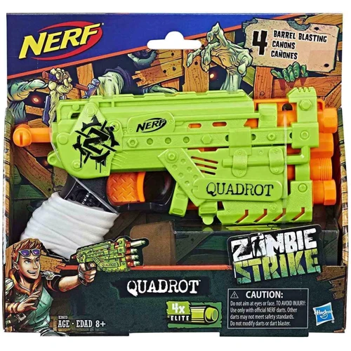 Бластер NERF Hasbro Зомбі Страйк Квадрот (E2673): Матеріал пластик