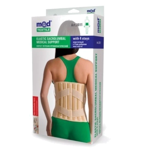 Корсет лечебно-профилактический MedTextile эластичный размер XL люкс (4820137293290): Размер XL