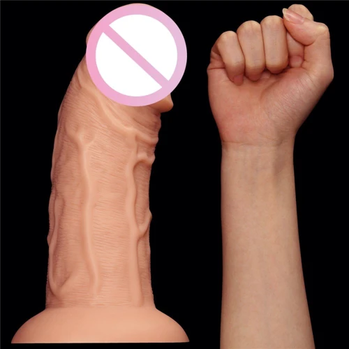 Фаллоимитатор LoveToy Realistic Curved Dildo Flesh 9.5"