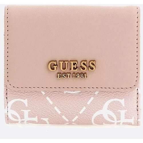 Жіночий гаманець GUESS BERTA SLG CARD & COIN PURSE бежево-рожевий (SWSB8688440-REG)