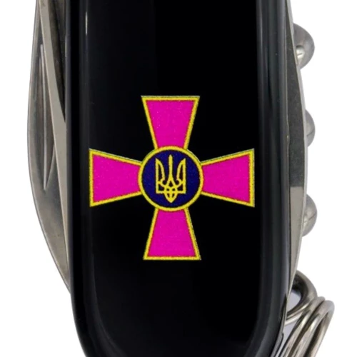 Мультитул Victorinox Spartan Army 91мм/12 функций/черный /Эмблема ВСУ (1.3603.3_W0010u): Количество инструментов 12