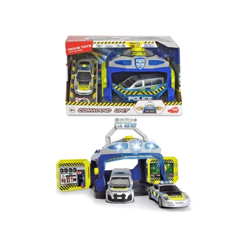 Игровой набор DICKIE TOYS "Командный пункт полиции" с 3 машинами, звук: Производитель Dickie Toys