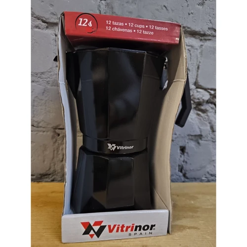 Гейзерна кавоварка Vitrinor Black 600 мл на 12 чашок (1224297) (Все для чаю та кави)(79012313)Stylus Approved: Виробник Vitrinor