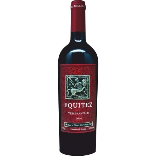 Вино El Soleado EQUITEZ Tempranillo, червоне, сухе, 0.75л 15% (ALR14460)