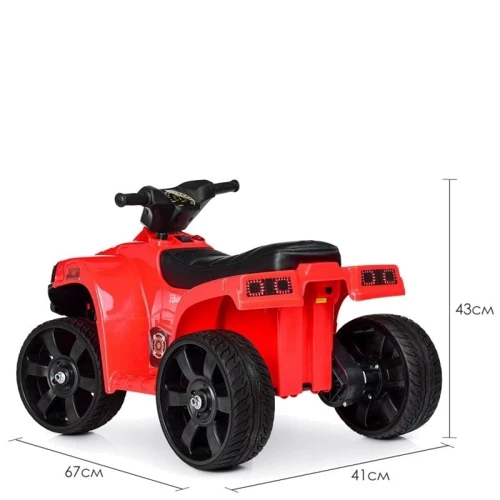 Дитячий електроквадроцикл Bambi Racer M 3893EL-3 до 20 кг: Матеріал корпусу пластик