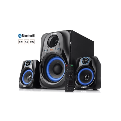 Акустична система REAL-EL M-380 Black: Формат акустики 2.1