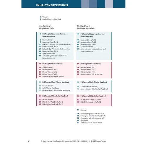 Prüfung Express: telc Deutsch C1 Hochschule mit Audios: ISBN 9783195116510, 978-3-19-511651-0