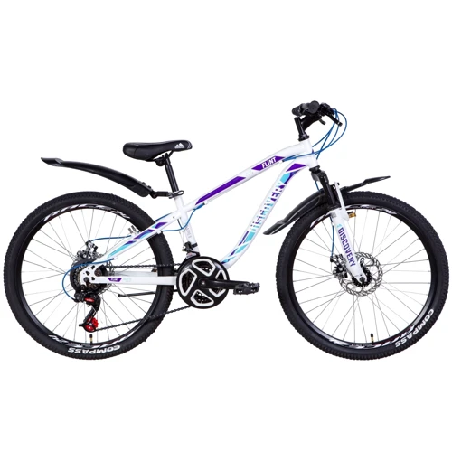Discovery FLINT AM DD 2021 24" бело-фиолетовый с синим (OPS-DIS-24-245)