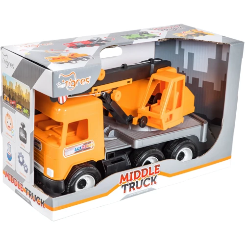 

Автокран Tigres Middle truck со стрелой Оранжевый (39313)