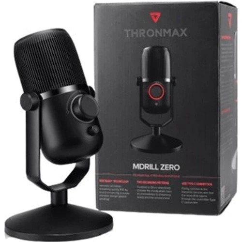Микрофон Thronmax Mdrill Zero Jet Black 48Khz Microphone: Разъем USB