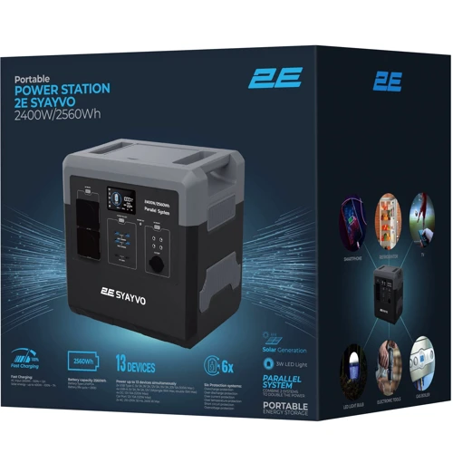 Зарядная станция 2E Syayvo 2560Wh,2400W
